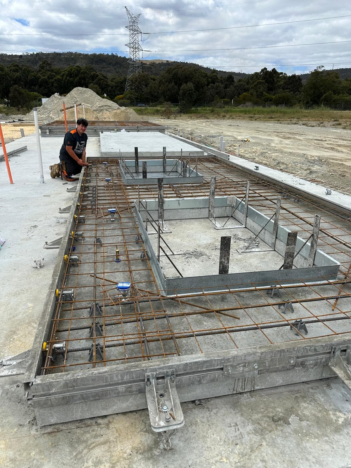 On-site precast panel construction in Australia