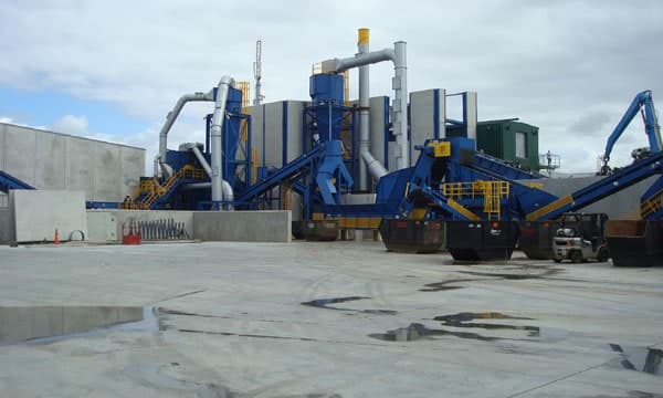 Industrial processing plant