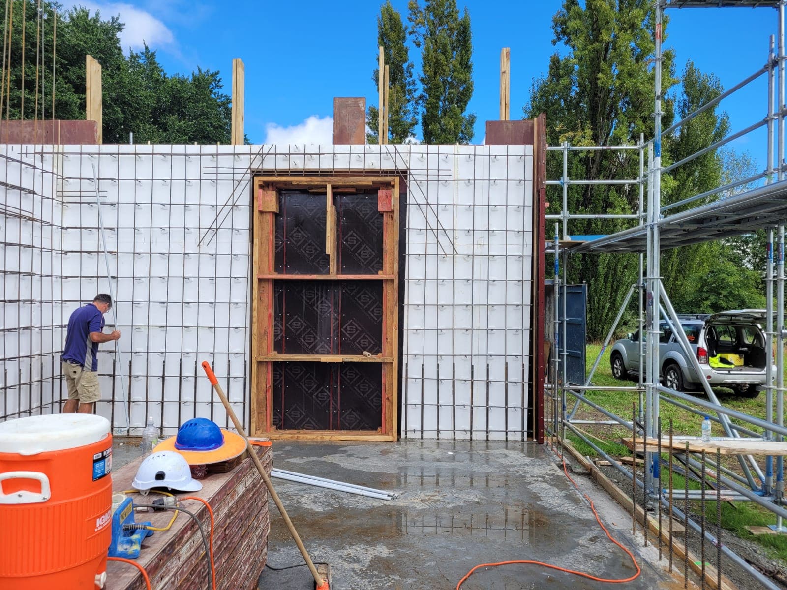 ThermaCast wall construction